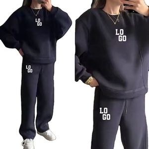 ชุดเสื้อสเวตเตอร์คอกลมสำหรับผู้หญิงชุด2ชิ้นชุดเสื้อสเวตเตอร์คอกลมสำหรับใส่วิ่งจ็อกเกอร์2024ออกแบบได้ตามที่ต้องการ - Product Image 5