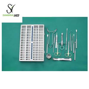 Kit de 19 Piezas de Instrumentos Quirúrgicos Dentales Manuales de Acero Básico - Product Image 1