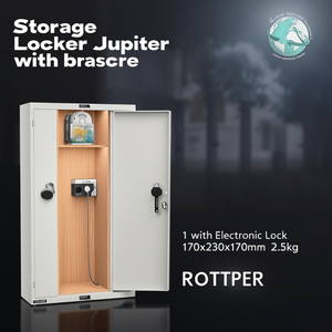Storage Locker Jupiter 1 with Electronic Lock 170x230x170mm 2.5kg ROTTNER - Product Image 3