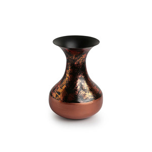 Cuivre antique touché acier inoxydable fer fleur Vase élégant extérieur maison jardin décor fête mariage événements - Product Image 3