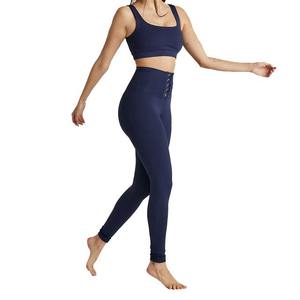 Ensemble deux pièces de sport pour femme : soutien-gorge et legging en toile unie 100 % coton, séchage rapide et respirant, idéal pour le yoga et le fitness – Collection 2026 - Product Image 1