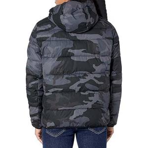 Veste d'hiver extérieure de haute qualité pour hommes avec capuche coupe-vent Logo personnalisé bulle épaisse vente en gros tissu de rue principale - Product Image 5