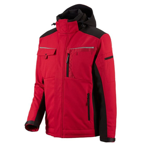 แจ็กเก็ตซอฟต์เชลล์มีฮู้ดสำหรับผู้ชายผ้านุ่มกันลมกันน้ำใส่ได้พอดีกับโลโก้ของตัวเอง - Product Image 1