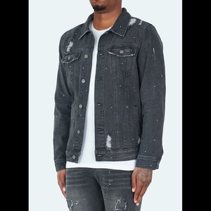 Mode délavé coupe-vent grande taille épais Jean anti-bouloches veste en jean polaire pour hommes de haute qualité - Product Image 2