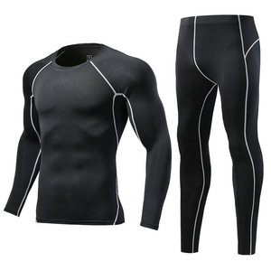 <b>Top</b> Selling Men's 100% Customizable Yoga Set Lightweight Quickdry Spandex/Polyester Side Lining OEM - Product Image 1