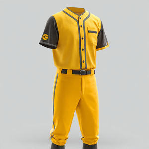 Uniforme de baseball personnalisé à rayures, nom de l'équipe, haut de maillot de baseball, ensembles de pantalons de baseball - Product Image 6