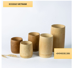 ถ้วยไม้ไผ่แบบใช้ซ้ําได้เป็นธรรมชาติและเป็นมิตรกับสิ่งแวดล้อม ซื้ออุปกรณ์เสริมถ้วยไม้ไผ่ บ้านและห้องครัว.. - Product Image 2