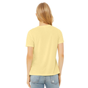 T-shirt Bella Canvas pour femmes, en jersey décontracté, à manches courtes, en mélange de trois fibres - Product Image 3