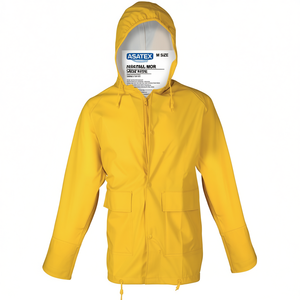 Veste de pluie en PU jaune taille M ASATEX, légère et élégante - Product Image 2