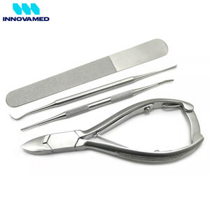 Podiatry Tools Kit 4 Pcs Manicure Pedicure Instruments <b>Nail</b> File Clipper Foot Care Tools Set Podiatry Instruments - Product Image 3