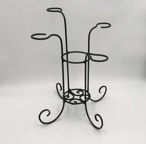 Porte-bouteille de vin en fer robuste avec construction durable adapté au stockage et à l'affichage des bouteilles de vin dans n'importe quel espace de vie - Product Image 4