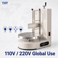 Nouvelle machine à glaçage de gâteaux électrique automatique compacte YHY 200W, garantie 1 an, règle réglable, racloir, petite pâtisserie, gâteau personnalisé