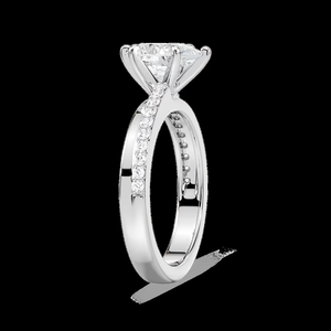 Bague de fiançailles en diamant de laboratoire taille marquise de 1,20 ct, certifiée IGI, or massif 14 carats - Product Image 3