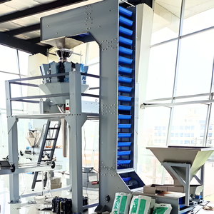 Máquina de envasado con pesadora multicabezal de 14 cabezales para llenado de granos en bolsas preformadas de fondo plano, apta para alimentos secos para mascotas, pescado y gatos - Product Image 4