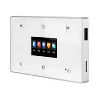 Amplificateur mural intelligent 2/4 canaux 2x25W 4x25W avec contrôle tactile, diffusion Bluetooth et radio FM pour la domotique