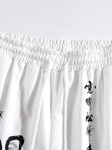 Shorts de sport pour homme avec motif de dragon, taille élastique, mi-longueur, 100% polyester, respirant, séchage rapide, pour l'été - Product Image 3