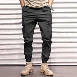 Pantalones Cargo informales de alta calidad para hombre con cintura elástica con cordón de secado rápido transpirable con cintura elástica de alta calidad - Product Image 3