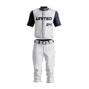 Uniforme de béisbol de ventas directas de fábrica para la práctica Conjunto de Jersey de béisbol hecho de poliéster personalizado de estilo más nuevo - Product Image 1