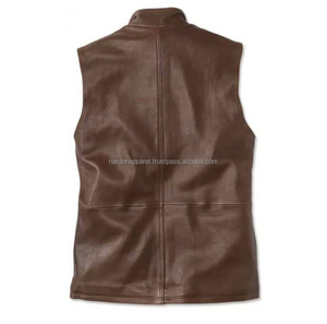 Nardon Apparel Leather Jacket Autumn PU <b>Vest</b> Plus Size Casual Men's Coat Workwear Trend Leather <b>Vest</b> - Product Image 5
