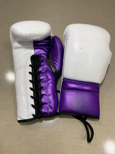 Gants de boxe en cuir PU avec sangle de poignet réglable, évacuation de l'humidité, fermeture personnalisable pour la gym, le sparring et l'entraînement physique - Product Image 6