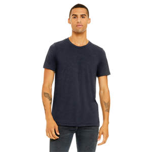 Camiseta Heather Midnight Navy Unisex CVC-52% Airlume Cotton, 48% Poly, 4,2 oz - Product Image 1