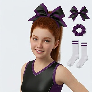 Uniforme de Animadoras para Adultos de Manga Larga, Alta Calidad, Spandex/Poliéster, Conjuntos de Uniformes Personalizados con Impresión por Sublimación, Tela de 250G - Product Image 4