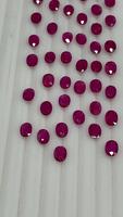 Pierres précieuses calibrées de taille ovale de rubis naturel origine du Mozambique pierres précieuses de rubis en vrac pour bijoux personnalisés pierres précieuses véritables pierre de rubis
