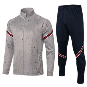Chándal en blanco para jóvenes y adultos con logotipo personalizado, traje de entrenamiento de fútbol para hombre y mujer, chaqueta de fútbol con media cremallera, pantalones para correr al aire libre, conjunto para correr - Product Image 4