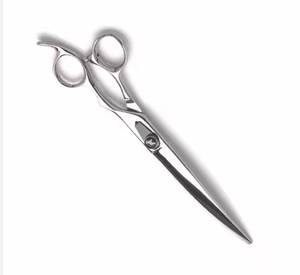 Tijeras de peluquería de alta calidad de 7 "con tornillo ajustable y silenciador Tijera de peluquero profesional - Product Image 4