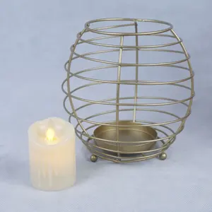 Portavelas de hierro con forma personalizada de diseño de lujo, precio bajo - Product Image 4