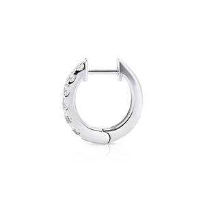 Pendientes de Aro con Diamantes Cultivados en Laboratorio con Certificación IGI, Corte Brillante, Oro Blanco de 14K con Baño de Rodio, Minimalistas, de Lujo para Uso Diario, para Mujer - Product Image 3