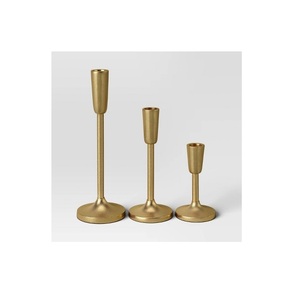 Vente chaude Salon Moderne Bougeoir En Métal En Or Nouveau Bougeoir En Conception Cône Dernière Bougie votive bas prix - Product Image 2
