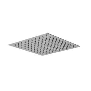 Pommeau de douche carré en acier chromé 20x20 pour salle de bain et toilettes - Product Image 1