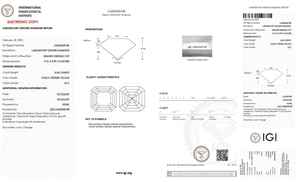 Diamant de laboratoire de 3 carats, taille Asscher, jaune intense fantaisie, certifié IGI, clarté VS, diamant cultivé en laboratoire, diamant non monté - Product Image 2