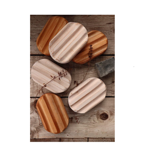 Jabonera de madera rectangular natural y jabonera personalizada para baño de cocina-Baño y venta - Product Image 1