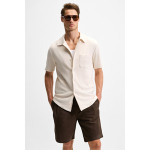 Chemise boutonnée à manches courtes pour homme GRIMELANGE ERMANO, coupe classique - Product Image 3