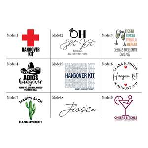Customizable Hangover Gift <b>Bags</b> for Bachelorette Parties Screen Recovery Survival Kits Logo for Clothing Crafts Packaging <b>Dust</b> - Product Image 3