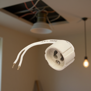 Support de lampe en ivoire GZ10 PP3400, 1 pièce, base élégante pour vos luminaires - Product Image 3