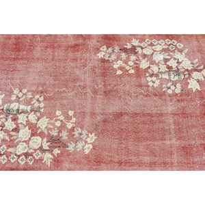Alfombra Turca de 3.9x6.3 pies (118x193 cm), Alfombra Vintage con Estampado Animal Rojo - Product Image 5