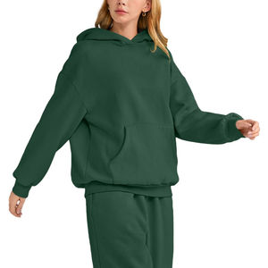 Fabricante Mayorista OEM, Sudaderas con Capucha Extra Grandes de Lona Sólida, Estilo Urbano, Secado Rápido, Transpirables, con Logotipo Personalizado - Product Image 3