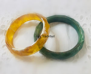 Brazaletes de resina bohemios para mujer, pulsera ecléctica hecha a mano, joyería de Tradebyd - Product Image 3