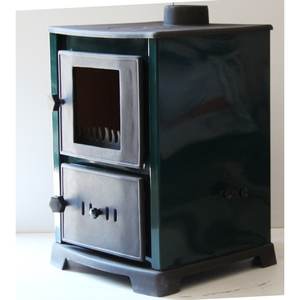 Poêle à bois en acier modèle DORELLO MANGAL MF70, cuisinière confortable en briques - Product Image 3