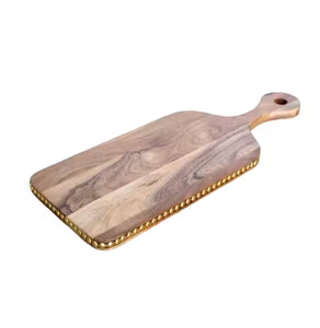Planche à fromage en bois avec planches au design attrayant et planche à découper en bois de service Arrivée de cadeaux de qualité supérieure pour la cuisine moderne - Product Image 4