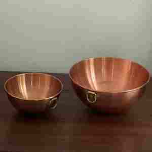 Bol en métal de mélangeur de support de bol en cuivre de haute qualité de vente chaude pour Pooja ou camping exportation à prix raisonnable de l'Inde - Product Image 1