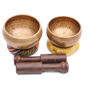 Vente chaude bol chantant tibétain qualité supérieure méditation Yoga thérapie sonore martelé bouddhiste chant Chakra bol avec des bâtons - Product Image 1
