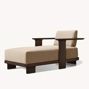 ชุดเฟอร์นิเจอร์กลางแจ้งอลูมิเนียมแบบพกพาที่ทันสมัยเก้าอี้อาบแดดเก้าอี้นอนกลางวันสำหรับโรงแรมสวนวิลล่าลานโลหะทนทาน - Product Image 2