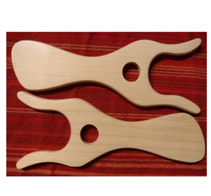 Tenedor de tejer Lucet de madera Accesorios de protección de madera para el hogar Tenedor de tejer Lucet - Product Image 1