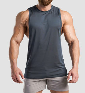Camisetas sin mangas de entrenamiento muscular para hombres | Camisas de gimnasio que absorben la humedad | Chalecos atléticos sin mangas Camisetas sin mangas para Fitness y ejercicio - Product Image 1