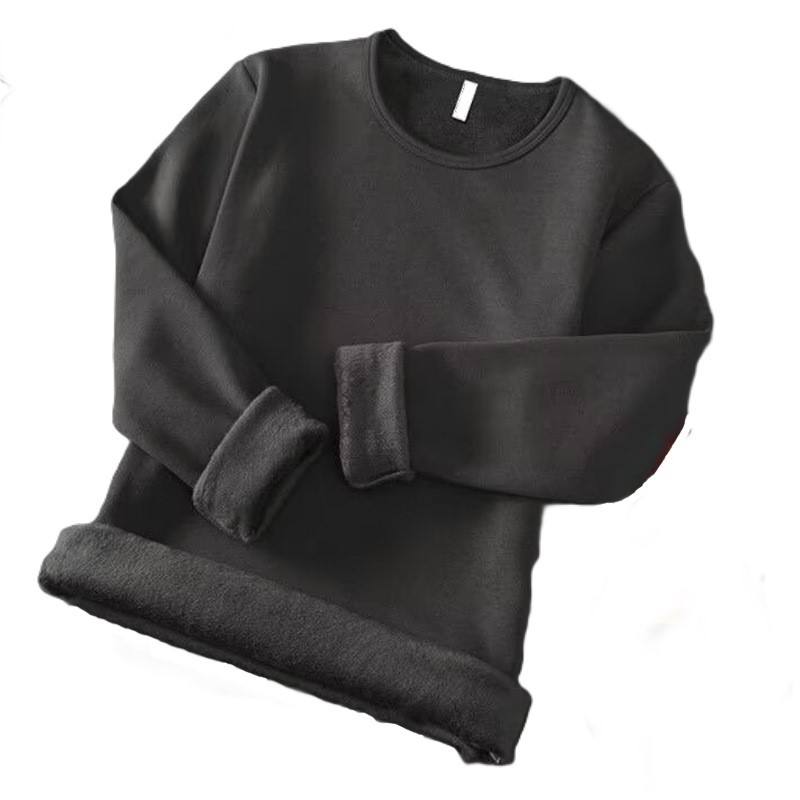 Dark Gray Fleece Crew Neck