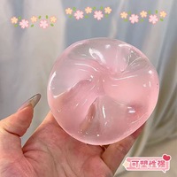 Produit phare transfrontalier : Boule à presser sonore en huile de coco bleu menthe, purement artisanale, jouet de décompression DIY